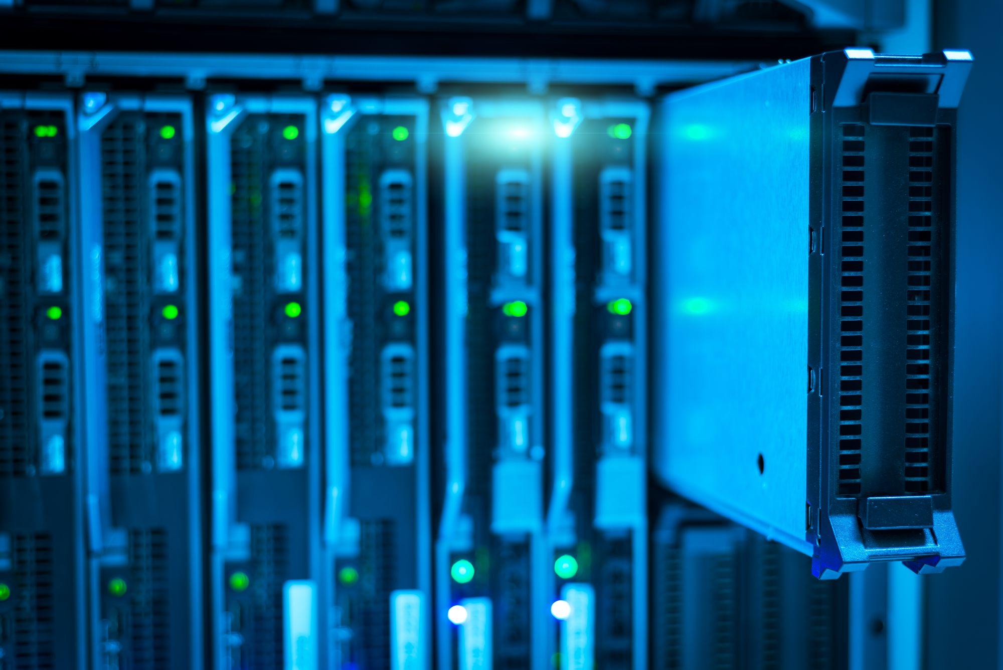 Unità server montate in un rack